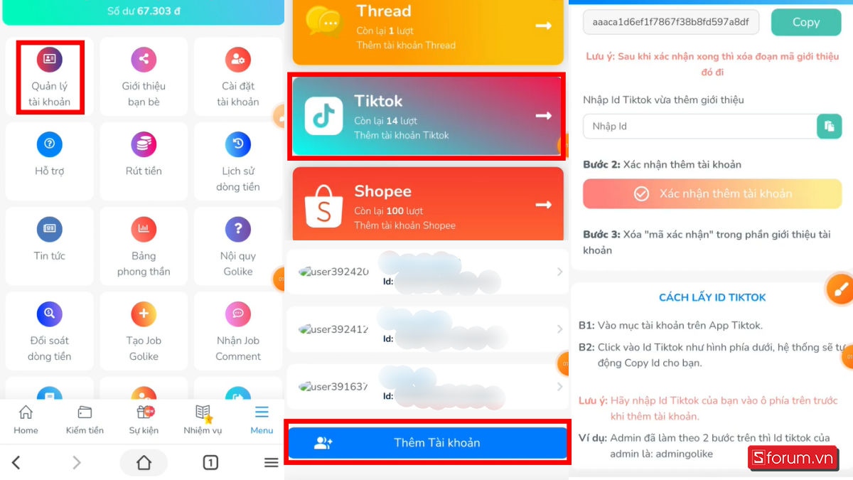 Cách kiếm tiền trên Golike qua TikTok