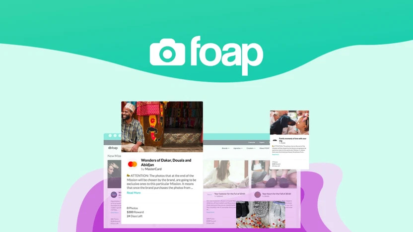 Foap – Kiếm tiền từ ảnh chụp